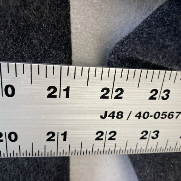 Vintage 90s Albert Nipon Gray Wool & Cashmere Overcoat Womens 12 Made In USA EUC - Picture 7 of 10